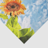 Sonnenblumen Blauer Himmel und Wolken Dekoupage Fi Seidenpapier (Ausschnitt)