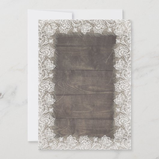 Sonnenblumen Blaues Weißes Rustikales Fall Brautpa Einladung (Rückseite)