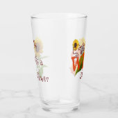 Sonnenblumen Bleibe wild und kostenlos Glas (Rechts)