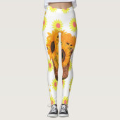 Sonnenblumen Bliss Leggings (Vorderseite)