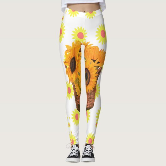 Sonnenblumen Bliss Leggings (Vorderseite)