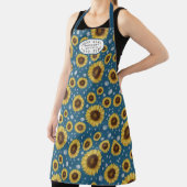 Sonnenblumen Blue Rustic Farm Haus Küche Name Schürze (InSitu)