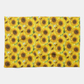 Sonnenblumen blühen geschirrtuch (Horizontal)