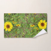 Sonnenblumen blühen im Wind, Handtuch (Handtuch)