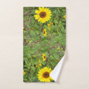 Sonnenblumen blühen im Wind, Handtuch