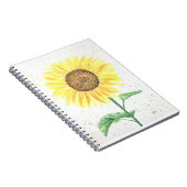 Sonnenblumen Blume Aquarell Notizblock (Rechte Seite)