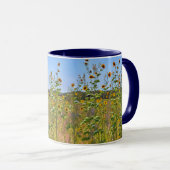 Sonnenblumen-Blume auf einem Tasse-Cup Tasse (VorderseiteRechts)