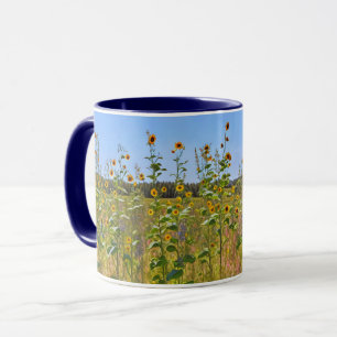 Sonnenblumen-Blume auf einem Tasse-Cup Tasse