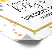 Sonnenblumen, Blume, Blumen, Willkommenszeichen Poster (Ecke)