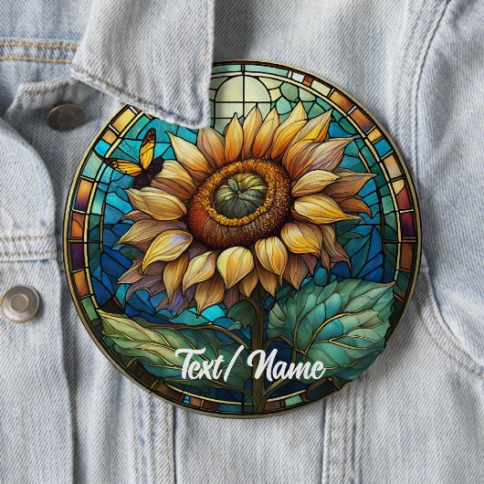 Sonnenblumen Blume, Blumengestein Button (Beispiel)