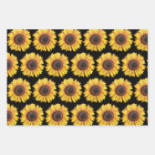 Sonnenblumen-Blume Blumenhandtafel Geschenkpapier Set (Vorderseite 3)