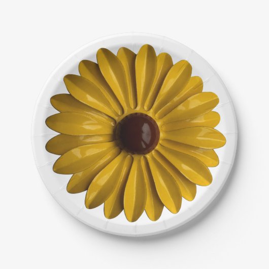 Sonnenblumen Blume Button Blumengarten Party Pappteller (Vorderseite)