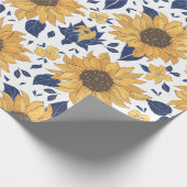 Sonnenblumen-Blume Geschenkpapier (Ecke)
