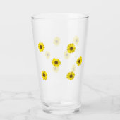 Sonnenblumen Blume Sommersonne erfrischend Glas (Rückseite)