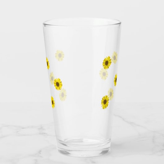 Sonnenblumen Blume Sommersonne erfrischend Glas (Links)