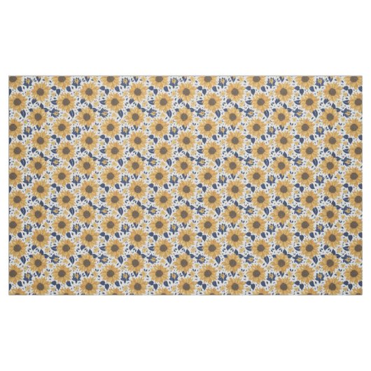 Sonnenblumen-Blume Stoff (Fat Quarter (45,7 x 55,9 cm))