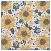 Sonnenblumen-Blume Stoff (Nahaufnahme)