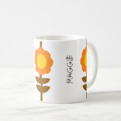 Sonnenblumen-Blumen-Tasse Kaffeetasse (VorderseiteRechts)