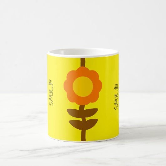 Sonnenblumen-Blumen-Tasse Kaffeetasse (Mittel)