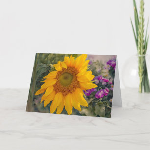 Sonnenblumen Blumengarten Blume Art-Hinweis Karte