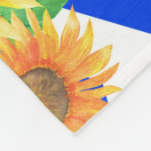 Sonnenblumen Blumengarten Fleecedecke (Ecke)