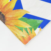Sonnenblumen Blumengarten Fleecedecke (Ecke)