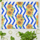 Sonnenblumen Blumengarten Geschirrtuch (Gefaltet)