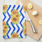 Sonnenblumen Blumengarten Geschirrtuch (Viertel Falte)