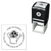 Sonnenblumen Blumengarten Individuelle Name Rückse Permastempel (Beispiel)