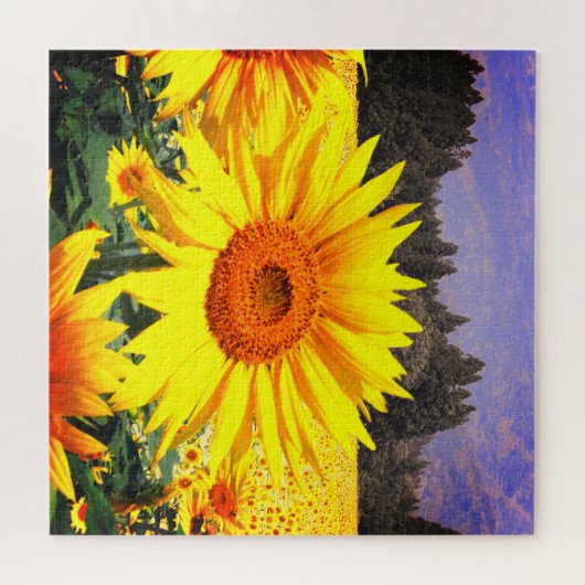 Sonnenblumen Blumengarten Jigsaw Puzzle (Horizontal)