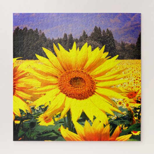 Sonnenblumen Blumengarten Jigsaw Puzzle (Vertikal)