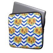 Sonnenblumen Blumengarten Laptopschutzhülle (Vorderseite Links)