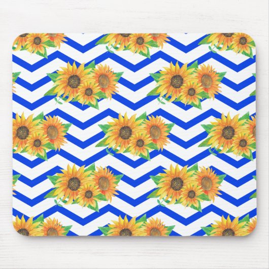Sonnenblumen Blumengarten Mousepad (Vorne)