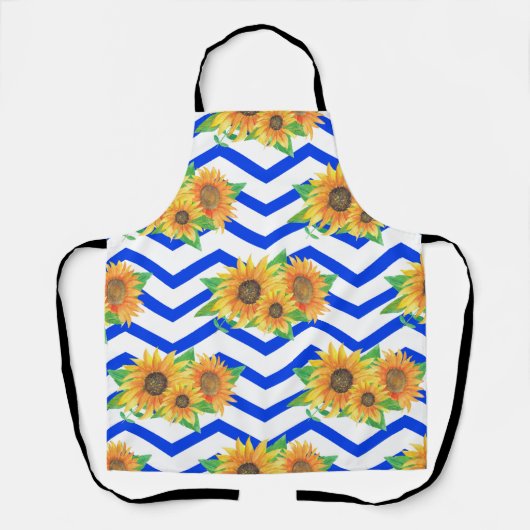 Sonnenblumen Blumengarten Schürze (Vorderseite)