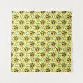Sonnenblumen Blumengarten Wandteppich (Vorderseite (Horizontal))