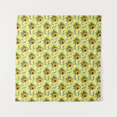 Sonnenblumen Blumengarten Wandteppich (Vorderseite)