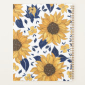 Sonnenblumen-Blumenplaner-Einband Planer (Rückseite)
