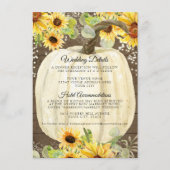 Sonnenblumen Blumenpumpen Twinkle Lichter Details Begleitkarte (Vorderseite)