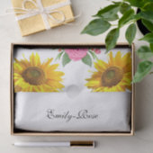 Sonnenblumen Blumenrosa Elephant Tissue Seidenpapier (Geschenk)