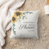 Sonnenblumen-Blumenschrift Brautdusche Kissen (Decke)
