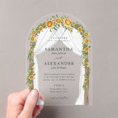 Sonnenblumen Blumenstrauß Sommer Herbst Boho Hochz Acryleinladungen (Insitu (Handheld))