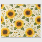 SONNENBLUMEN-BLUMENVERPACKUNGSPAPIER GESCHENKPAPIER (Flach)