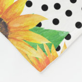 Sonnenblumen Blumenwall Decks Fleecedecke (Ecke)