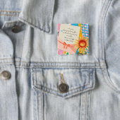 Sonnenblumen Blumenzettel Umhüllung Muttertag Button (Beispiel)