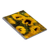 Sonnenblumen Blur Notebook Notizblock (Rechte Seite)