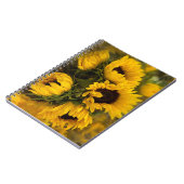 Sonnenblumen Blur Notebook Notizblock (Linke Seite)