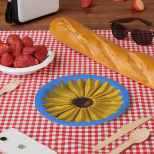 Sonnenblumen-Blüten-Picknick-Garten-Party-Blumen Pappteller