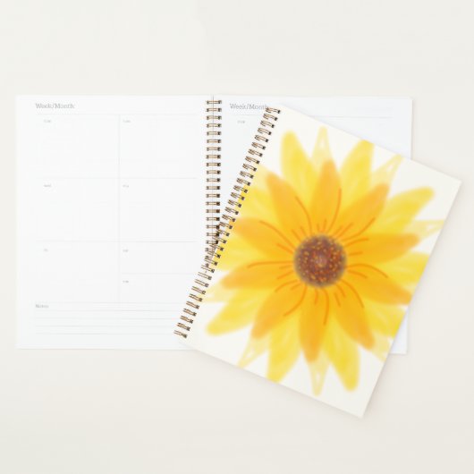 Sonnenblumen-Blüten-Planer Planer (Anzeige)