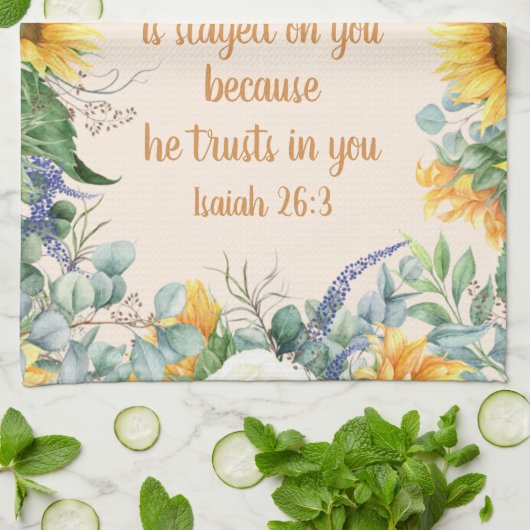 Sonnenblumen Blütenblume Verse Behalt Perfekter Fr Geschirrtuch (Gefaltet)