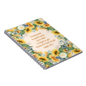 Sonnenblumen Blütenblume Verse Behalt Perfekter Fr Notizblock (Rechte Seite)